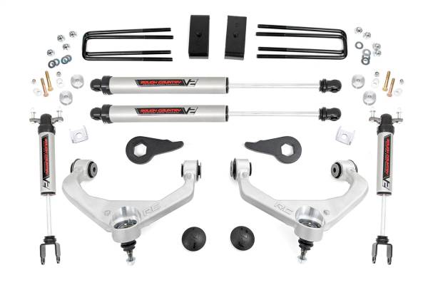 Rough Country - Rough Country Suspension Lift Kit 3.5 in. Front/Rear N3 Shocks Tubular Upper Control Arms  -  95970 - Image 1