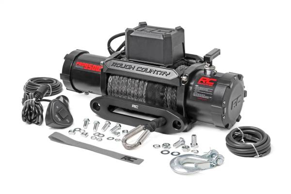 Rough Country - Rough Country Pro Series Winch 9500 lb. Capacity Synthetic Rope  -  PRO9500S - Image 1