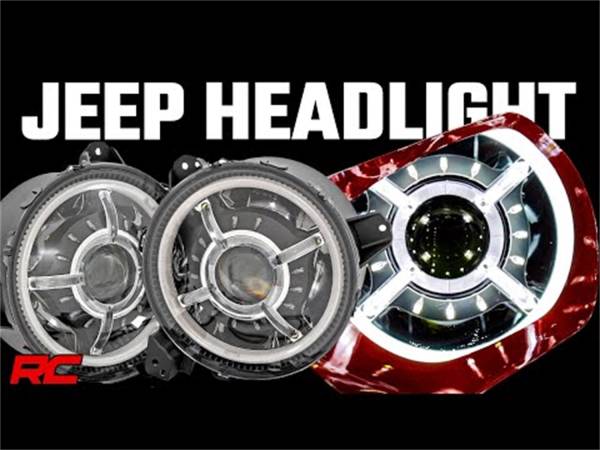 Rough Country - Rough Country LED Headlights 9 in. DRL Halo LED  -  RCH5300 - Image 1