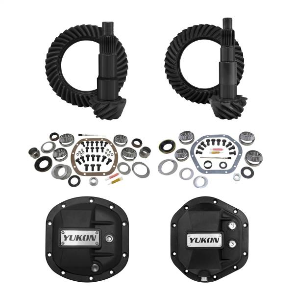 Yukon Gear - Yukon Gear Yukon Re-Gear Kit D30/44 Jeep Wrangler JK Non-Rubicon 4.56 Ratio w/Diff Covers  -  YGK012STG2 - Image 1