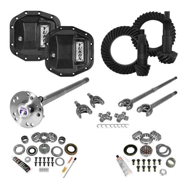 Yukon Gear - Yukon Gear Stage 4 Re-Gear Kit upgrades frnt/rr diffs 24/28 spl incl covers/fr/rr axles  -  YGK076STG4 - Image 1