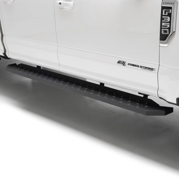 ARIES - ARIES RidgeStep 6-1/2" x 91" Black Steel Running Boards, Select Ford F-Series Crew TEXTURED BLACK POWDER COAT - 2055519 - Image 1