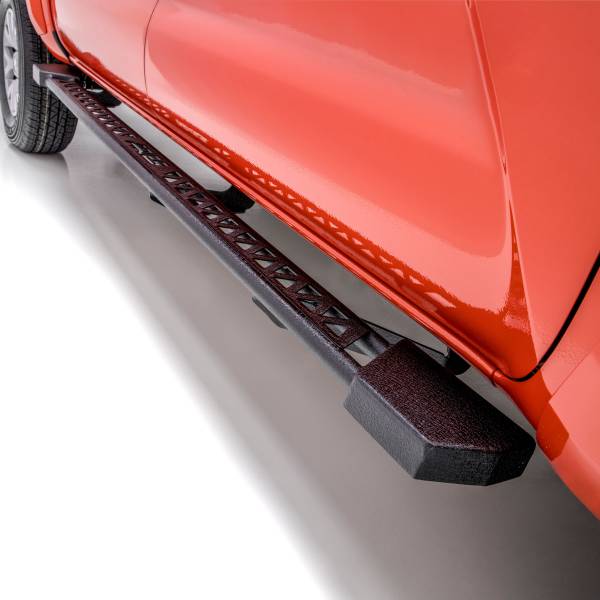 ARIES - ARIES Rocker Step Running Boards, Select Silverado, Sierra 1500, 2500, 3500 Ext. Crew Black TEXTURED BLACK POWDER COAT - 2074108 - Image 1