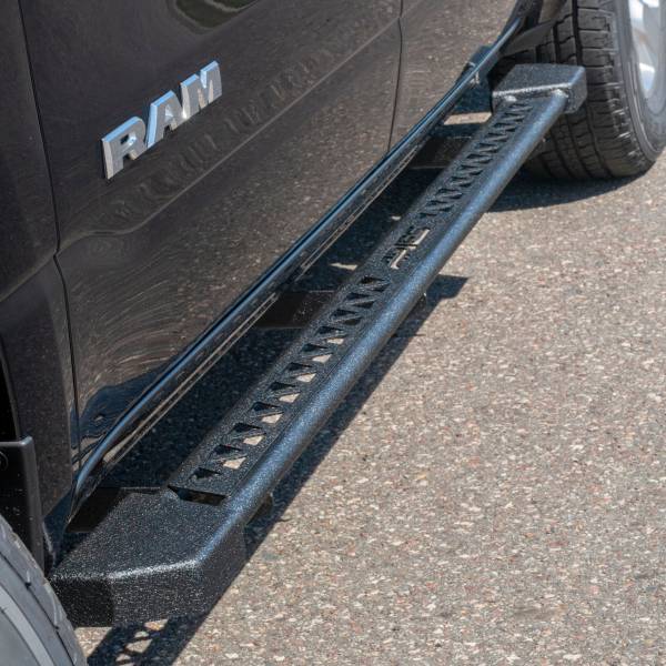 ARIES - ARIES Rocker Step Running Boards, Select Ram 1500 Crew Cab TEXTURED BLACK POWDER COAT - 2074112 - Image 1