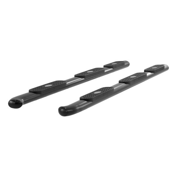 ARIES - ARIES 4" Wheel-to-Wheel Oval Side Bars Black SEMI-GLOSS BLACK POWDER COAT - 364046 - Image 1