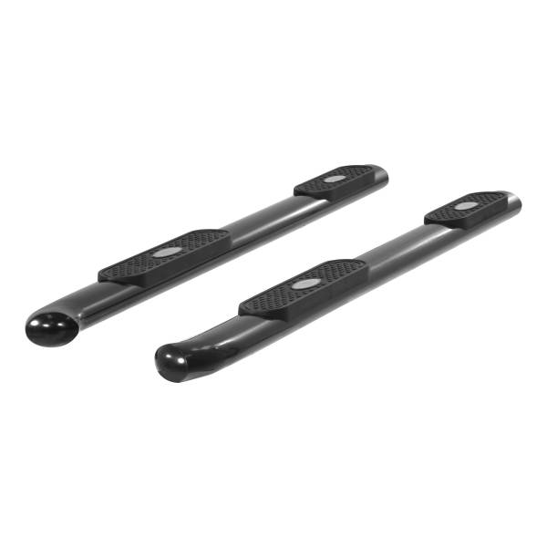 ARIES - ARIES 4" Wheel-to-Wheel Oval Side Bars Black SEMI-GLOSS BLACK POWDER COAT - 365031 - Image 1