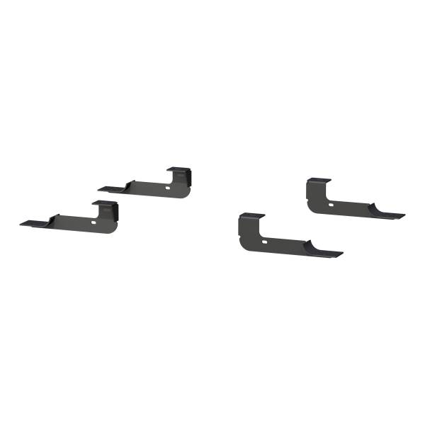 ARIES - ARIES Mounting Brackets for 6" Oval Side Bars Black CARBIDE BLACK POWDER COAT - 4492 - Image 1