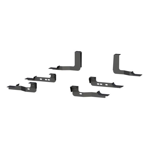 ARIES - ARIES Mounting Brackets for 6" Oval Side Bars Black CARBIDE BLACK POWDER COAT - 4493 - Image 1