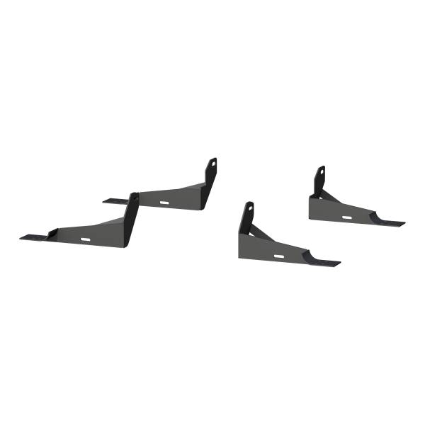 ARIES - ARIES Mounting Brackets for 6" Oval Side Bars Black CARBIDE BLACK POWDER COAT - 4516 - Image 1