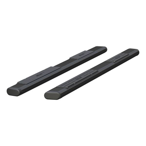 ARIES - ARIES 6" x 91" Black Aluminum Oval Side Bars (No Brackets) Black SEMI-GLOSS BLACK POWDER COAT - B2891 - Image 1