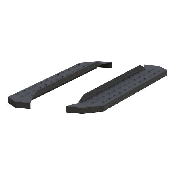 ARIES - ARIES RidgeStep 6-1/2" x 53" Black Steel Running Boards (No Brackets) Black TEXTURED BLACK POWDER COAT - C2853 - Image 1