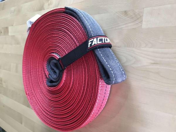 Factor 55 - Factor 55 30 Foot Tow Strap Standard Duty 30 Foot x 2 Inch Red - 00074 - Image 1