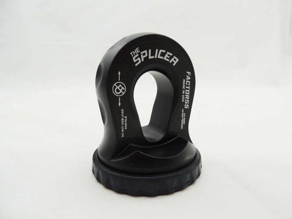 Factor 55 - Factor 55 Splicer 3/8-1/2 Inch Synthetic Rope Splice On Shackle Mount Black - 00352-04 - Image 1
