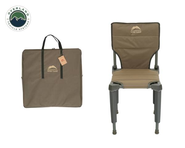 Overland Vehicle Systems - Overland Vehicle Systems Camping Chair Tan with Storage Bag Wild Land - 26029910 - Image 1