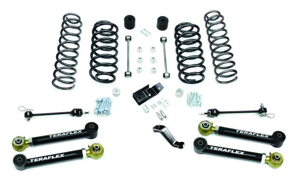 TeraFlex - TeraFlex TJ 4" Lift Kit w/ 4 Lower FlexArms & Trackbar TJ 4" 4-Arm Lift - 1456430 - Image 1