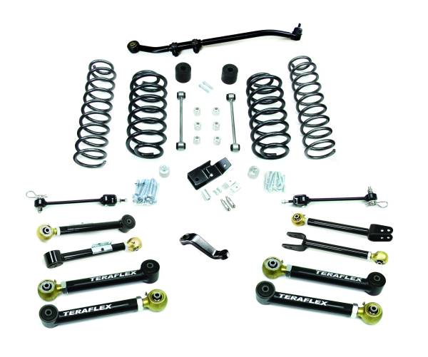 TeraFlex - TeraFlex TJ 4" Lift Kit w/ 8 FlexArms & Trackbar TJ 4" 8-Arm Lift - 1456450 - Image 1