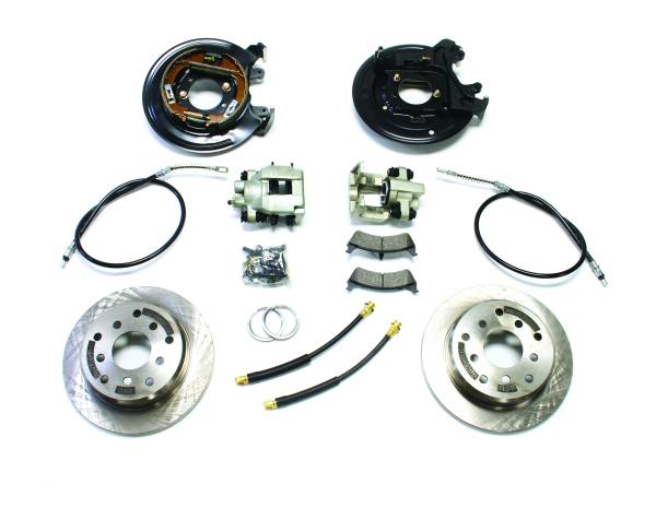 TeraFlex - TeraFlex TJ Rear Disc Brake Conversion Kit w/ E-Brake Cables TJ Rear Disc Brake - 4354425 - Image 1