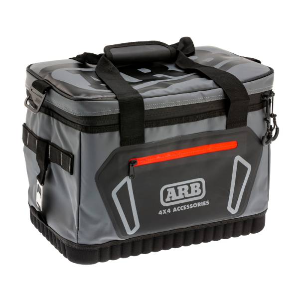 ARB - ARB Cooler Bag Charcoal w/ Red Highlights 15in L x 11in W x 9in H Holds 22 Cans | 10100376 - Image 1