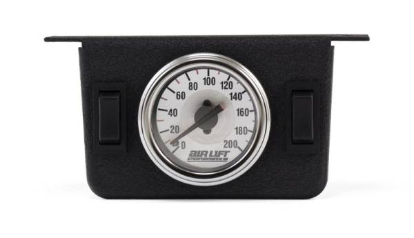 Air Lift - Air Lift Dual Needle Gauge Panel With Two Switches- 200 PSI | 26157 - Image 1