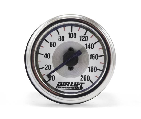 Air Lift - Air Lift Single Needle Gauge- 200 PSI | 26227 - Image 1