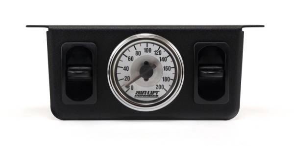 Air Lift - Air Lift Dual Needle Gauge With Two Paddle Switches- 200 PSI | 26229 - Image 1