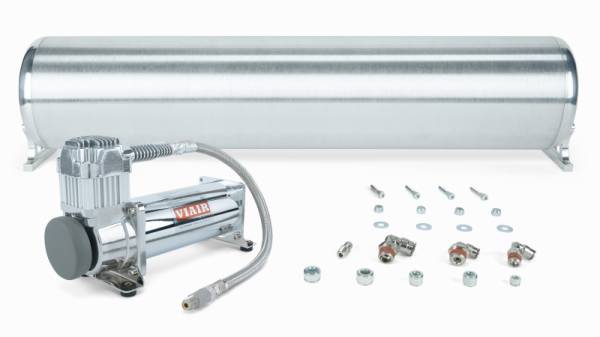 Air Lift - Air Lift 28in FLO Tank w/ Viair 444c Compressor (Incl. Fittings & Tank Mounting Hardware) | 27764 - Image 1