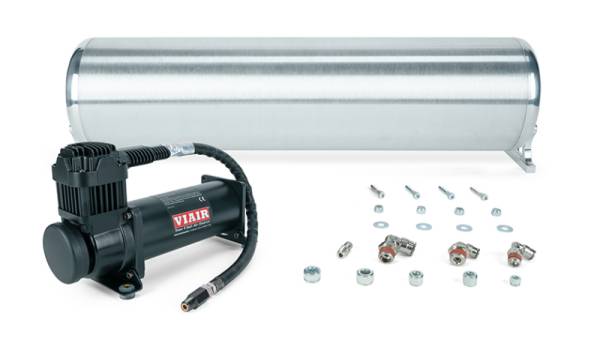 Air Lift - Air Lift 24in FLO Tank w/ Viair 444c Black Compressor (Incl. Fittings & Tank Mounting Hardware) | 27768 - Image 1