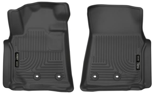 Husky Liners 13-16 Lexus LX570 / 13-16 Toyota Land Cruiser Weatherbeater Black Front Floor Liners | 13091 - Image 1