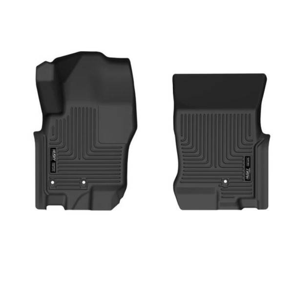 Husky Liners - Husky Liners 08-21 Nissan Frontier Crew Cab WeatherBeater Front Row Black Floor Liners | 13511 - Image 1