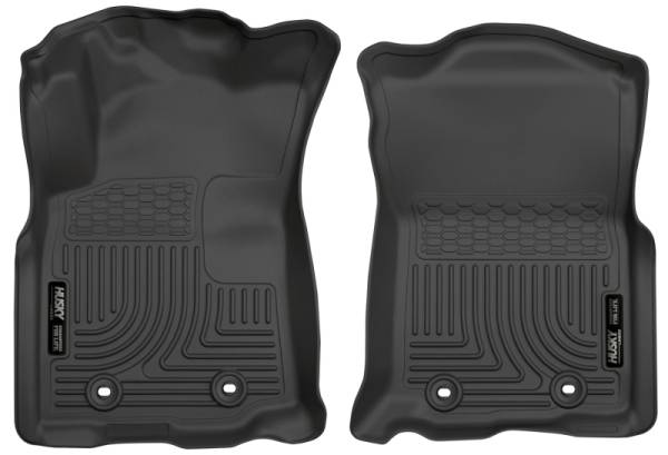 Husky Liners - Husky Liners 2018 Toyota Tacoma Double Cab WeatherBeater Black Front Floor Liners | 13971 - Image 1