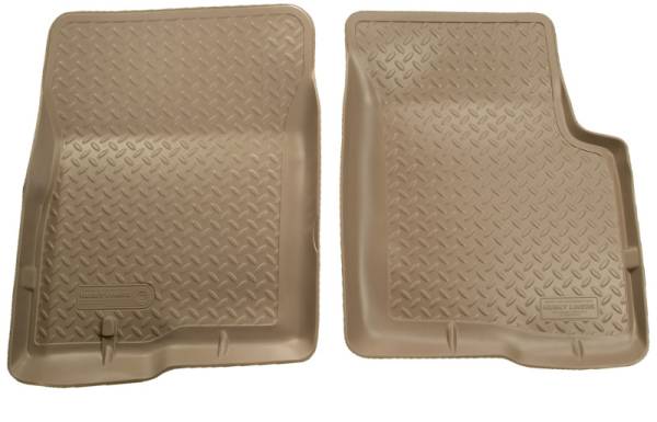 Husky Liners 01-04 Toyota Tacoma Double Cab Classic Style Tan Floor Liners | 35453 - Image 1