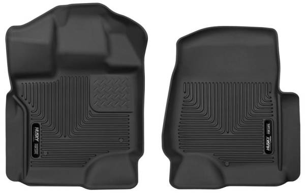 Husky Liners - Husky Liners 15-17 Ford F-250 Super Duty Crew Cab X-Act Contour Black Front Floor Liners | 53361 - Image 1