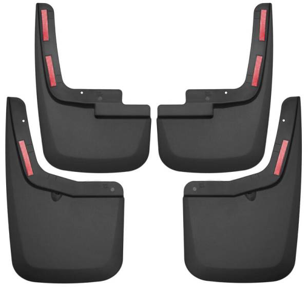 Husky Liners - Husky Liners 2015-2017 Ford F-150 w/ OE Fender Flares Front and Rear Mud Guards - Black | 58456 - Image 1