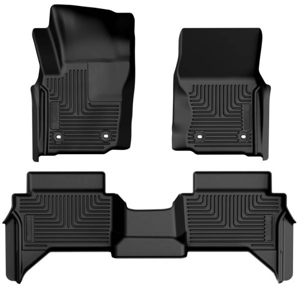 Husky Liners 2024 Toyota Tacoma CC/DC (Manual Trns) Weatherbeater Front & 2nd Seat Floor Liner - Blk | 94291 - Image 1