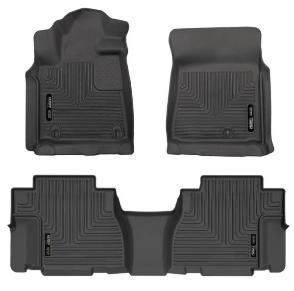 Husky Liners 08-11 Toyota Sequoia WeatherBeater Front & 2nd Seat Floor Liners (Black) | 95131 - Image 1