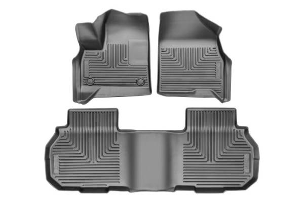 Husky Liners - Husky Liners 24-25 Chevrolet Traverse Weatherbeater Front & 2nd Seat Floorliner (3pc Set) - Blk | 95321 - Image 1