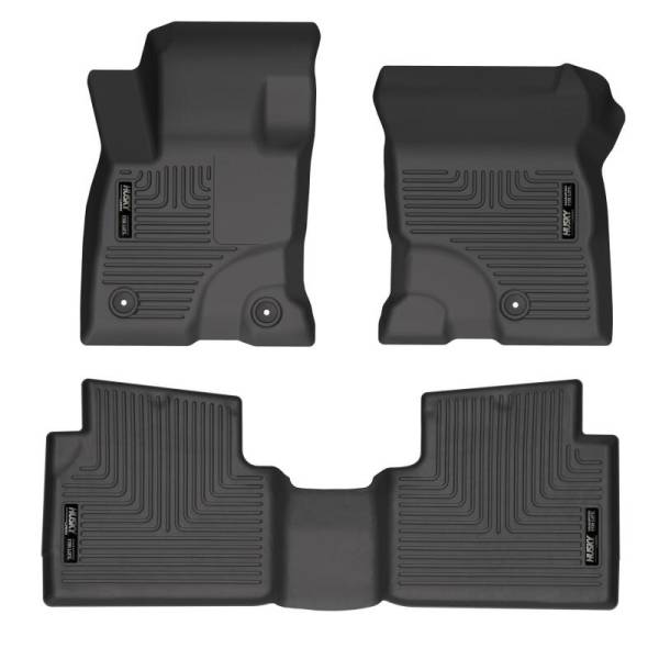 Husky Liners - Husky Liners 2022 Ford Escape Hybrid Black Front & 2nd Seat Floor Liners | 95561 - Image 1
