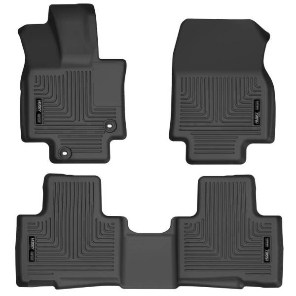 Husky Liners - Husky Liners 20-21 Highlander All / 21 Highlander XSE Weatherbeater Front & 2nd Seat Liners - Black | 95791 - Image 1