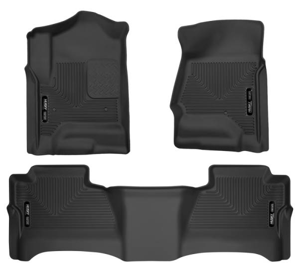Husky Liners - Husky Liners 14 Chevrolet Silverado/GMC Sierra WeatherBeater Black Front & 2nd Seat Floor Liners | 98231 - Image 1