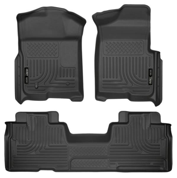 Husky Liners 09-12 Ford F-150 Super Cab WeatherBeater Combo Black Floor Liners | 98341 - Image 1