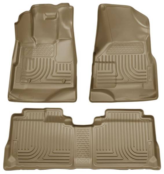 Husky Liners 09-12 Ford Escape/Mazda Tribute (Base/Hybrid) WeatherBeater Combo Tan Floor Liners | 98353 - Image 1