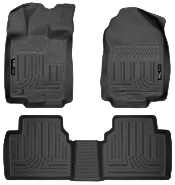 Husky Liners 10-12 Ford Fusion/Lincoln MKZ (FWD) WeatherBeater Combo Black Floor Liners | 98361 - Image 1