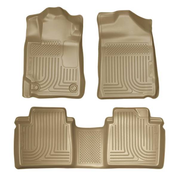 Husky Liners - Husky Liners 07-11 Toyota Camry (All) WeatherBeater Combo Tan Floor Liners (One Piece for 2nd Row) | 98513 - Image 1