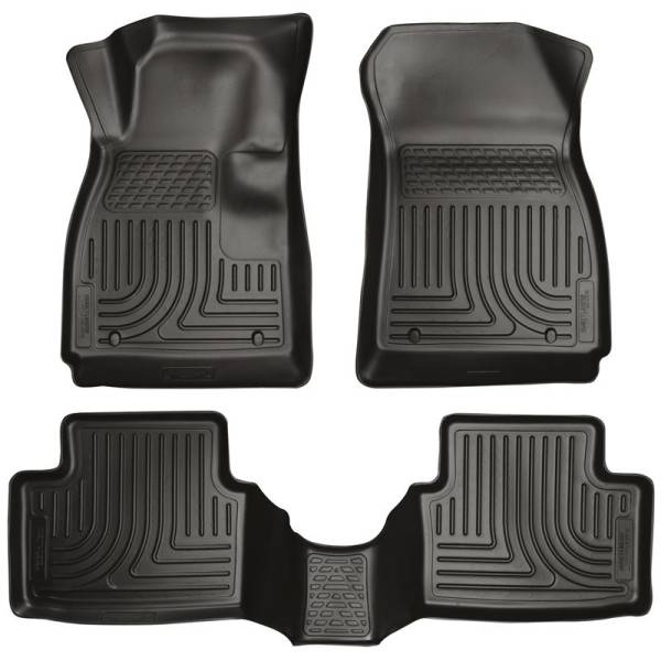 Husky Liners - Husky Liners 11-12 Ford Fiesta WeatherBeater Combo Black Floor Liners | 98751 - Image 1