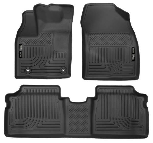 Husky Liners - Husky Liners 12 Toyota Prius (PlugIn Models ONLY) WeatherBeater Front & 2nd Seat Black Floor Liners | 98931 - Image 1