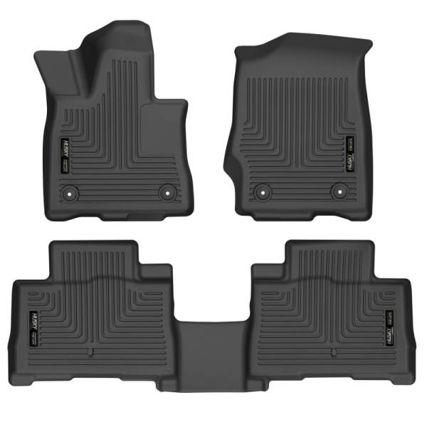 Husky Liners - Husky Liners 20-21 Lincoln Aviator w 2nd Row Bench/Buckets Weatherbeater Front/2nd Seat Liners - BLK | 99331 - Image 1