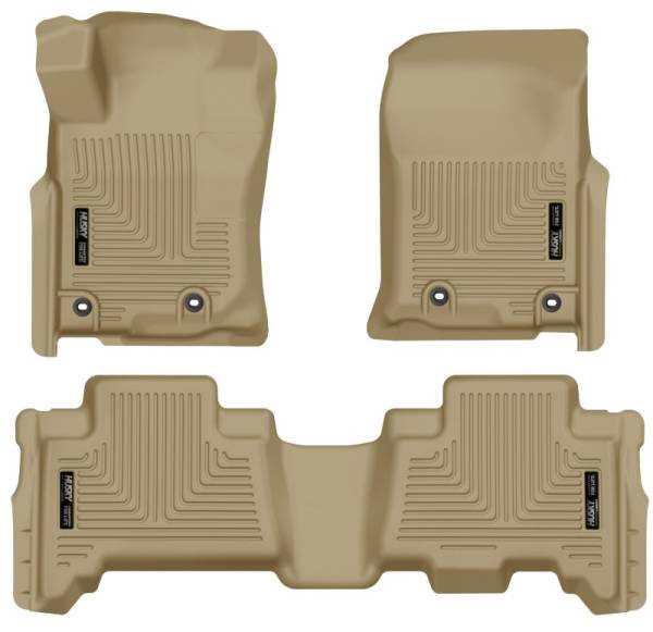 Husky Liners - Husky Liners 2013 Toyota 4Runner WeatherBeater Tan Front & 2nd Seat Floor Liners | 99573 - Image 1