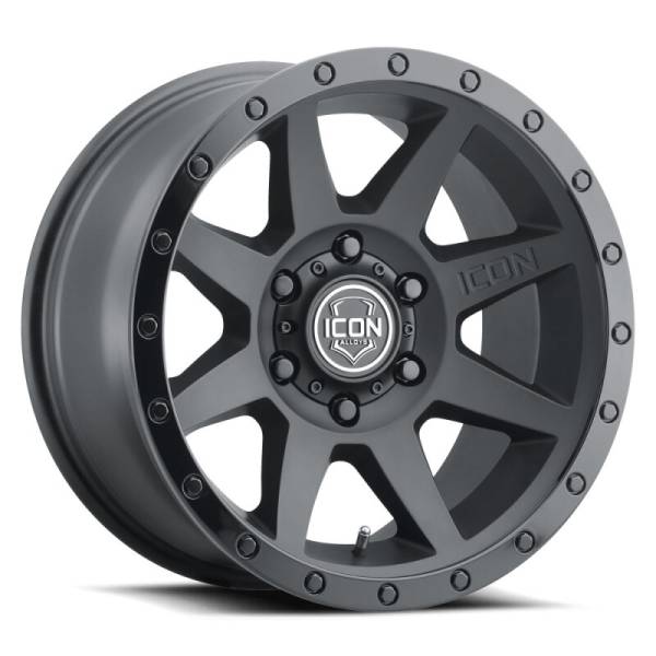 ICON Rebound 18x9 6x135 6mm Offset 5.25in BS 87.1mm Bore Double Black Wheel | 1818906352DB - Image 1