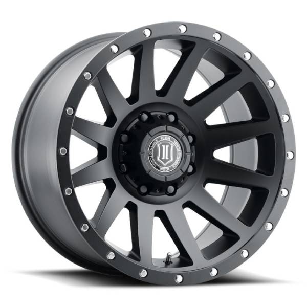 ICON Compression 20x10 8x170 -19mm Offset 4.75in BS 125mm Bore Satin Black Wheel | 2020108147SB - Image 1