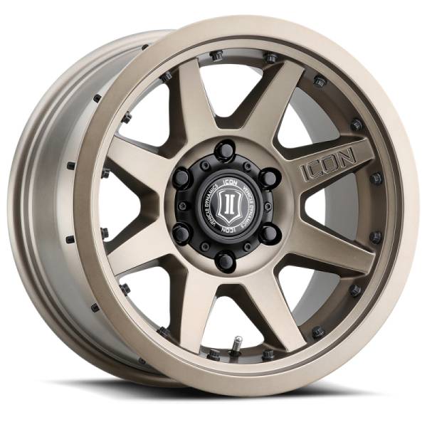 ICON Rebound Pro 17x8.5 6x5.5 0mm Offset 4.75in BS 106.1mm Bore Bronze Wheel | 21817858347BR - Image 1